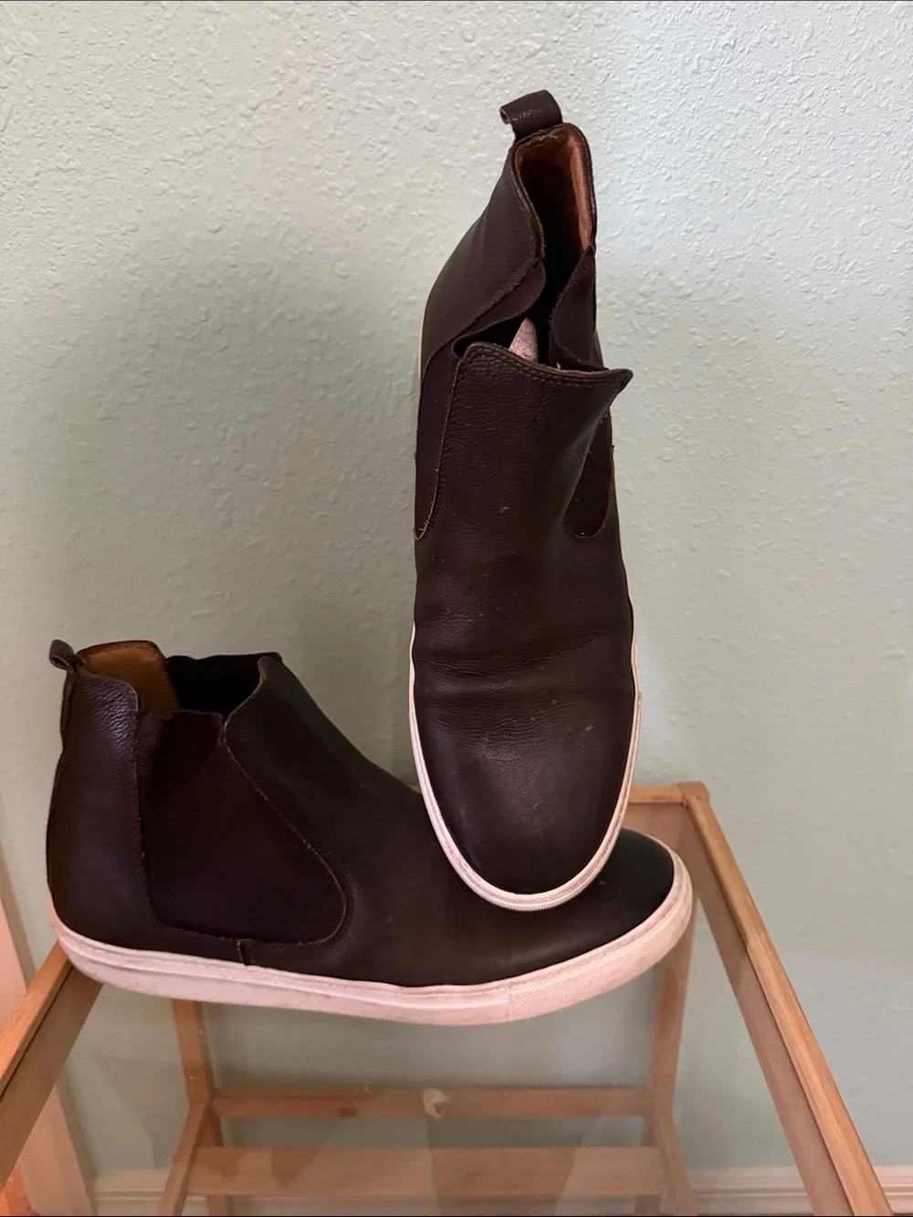 Men's Dark Brown Leather Chukka Boot-Sneaker Hybrid